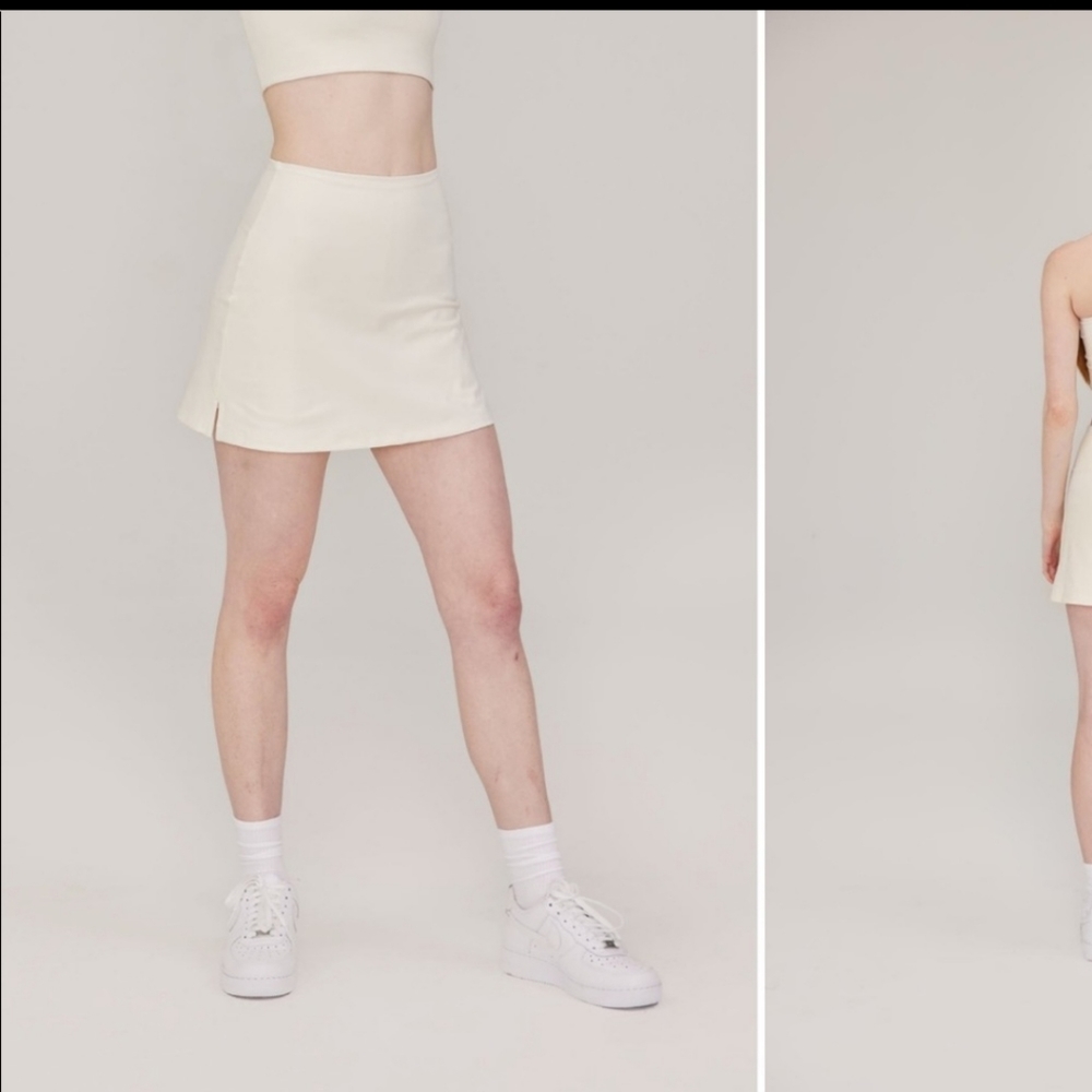 ISO net a porter ivory girlfriend collective skort